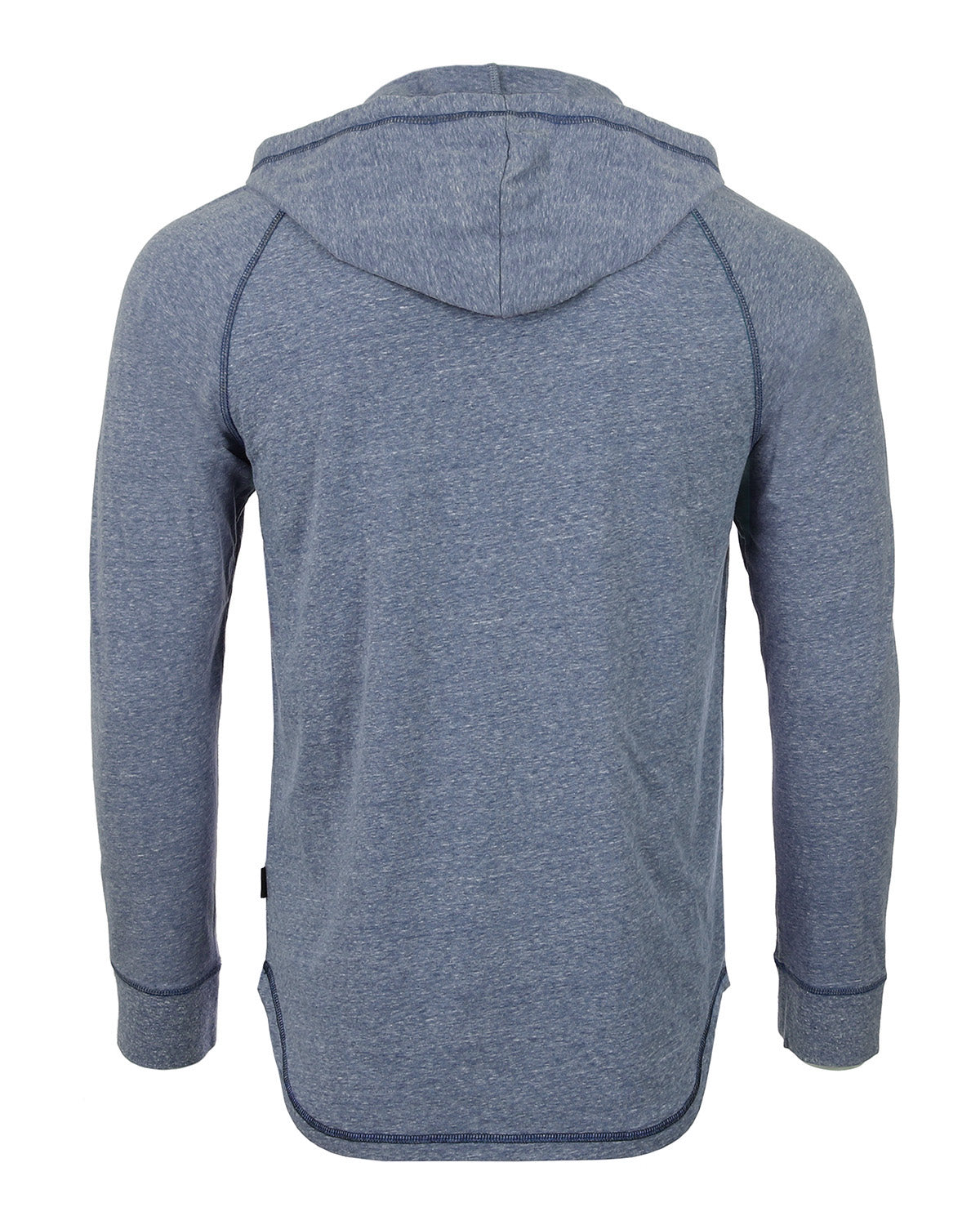 ZIMEGO Men's Long Sleeve Henley Raglan Hoodie with Kangaroo Pocket
