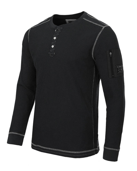ZIMEGO Men's Casual Long Sleeve Lightweight Thermal Henley Essential Shirt
