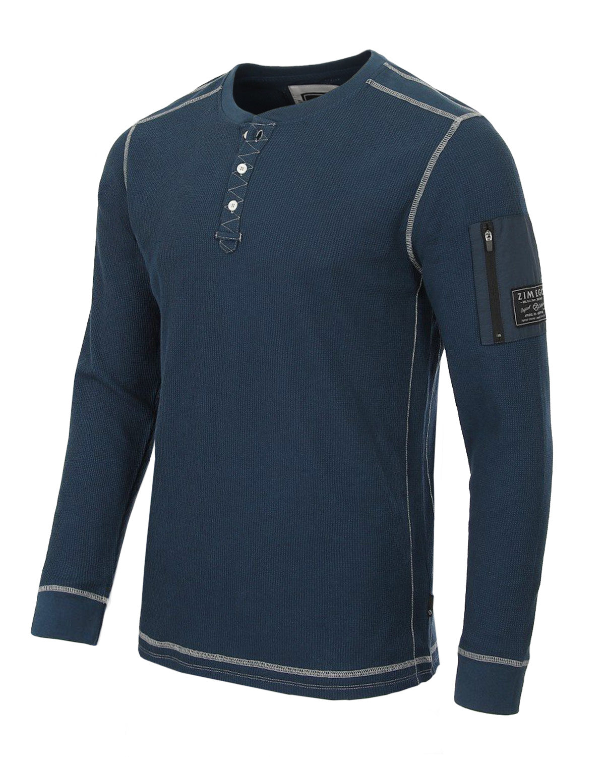 ZIMEGO Men's Casual Long Sleeve Lightweight Thermal Henley Essential Shirt