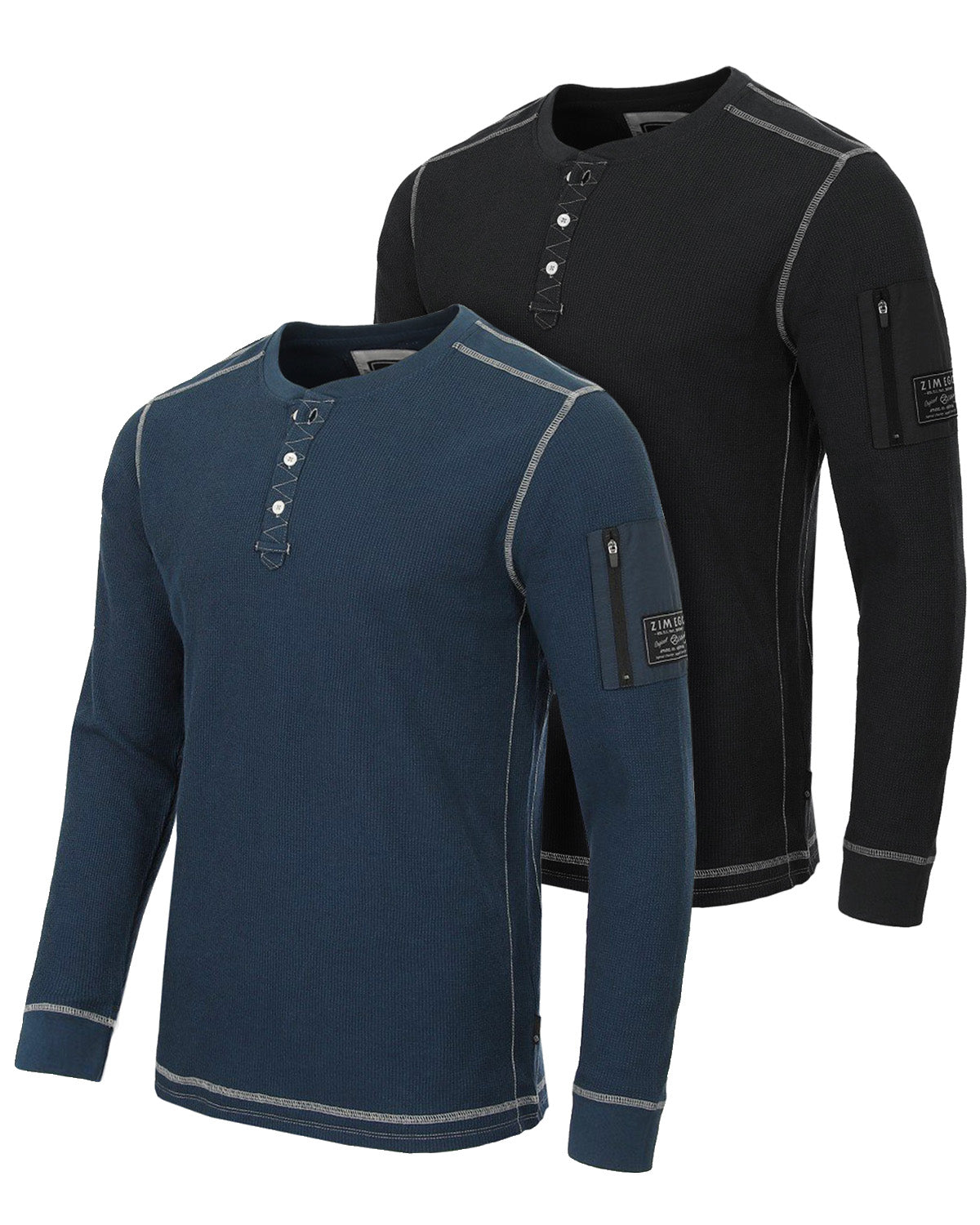 Casual Long Sleeve Lightweight Thermal Henley Essential Shirt