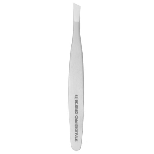 STALEKS PRO EXPERT 20/3 EYEBROW TWEEZERS (WIDE SLANT) TE-20/3 - STALEKS™-0